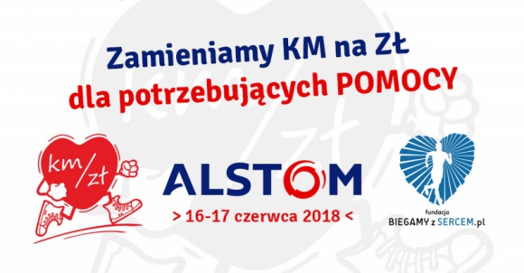 Alstom przekazał 63 000 złotych dla potrzebujących Problemy społeczne, BIZNES - Prawie 1 700 osób, biegając, jeżdżąc na rowerze, uprawiając nordic walking oraz inne dyscypliny sportowe, wspólnie pokonało 63 000 kilometrów.