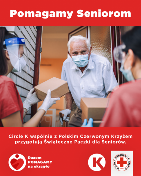 Circle K wraz z PCK kontynuują akcję wspierania seniorów